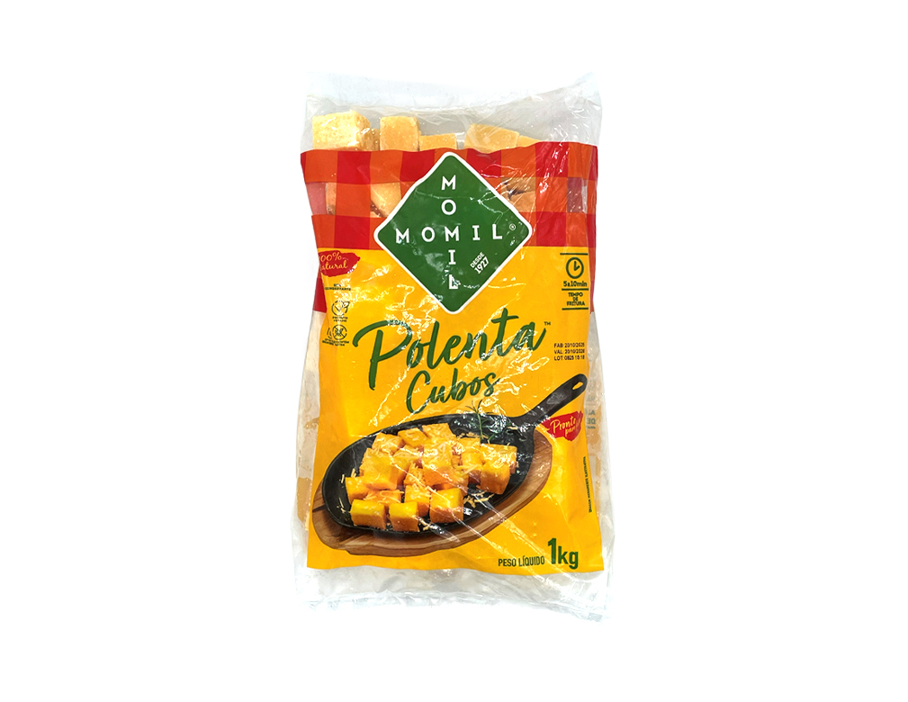 POLENTA CUBO CONGELADA MOMIL 1 KG (CX 12 PCT)